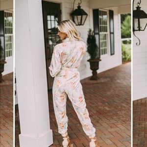 Botanical Belted Romper from Shop These Three Botique. Size M.